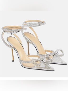 Mach & Mach Double Bow embellished pumps size 40 never worn